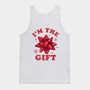 I'm the gift - Funny Ugly Christmas Sweater - Xmas Bow Tank Top